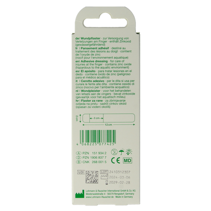 Curaplast Sensitive vingerpleister 2x12cm 10 Stuks