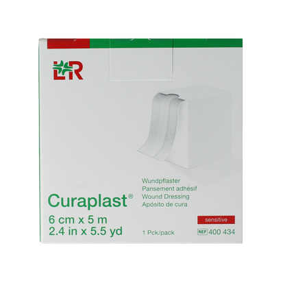 Curaplast Sensitive wondpleister 6cm x 5m 1 Rol