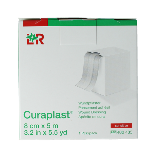 Curaplast Sensitive wondpleister 5m x 8cm 1 Rol