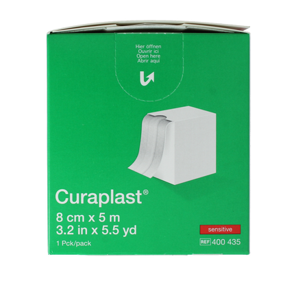 Curaplast Sensitive wondpleister 5m x 8cm 1 Rol