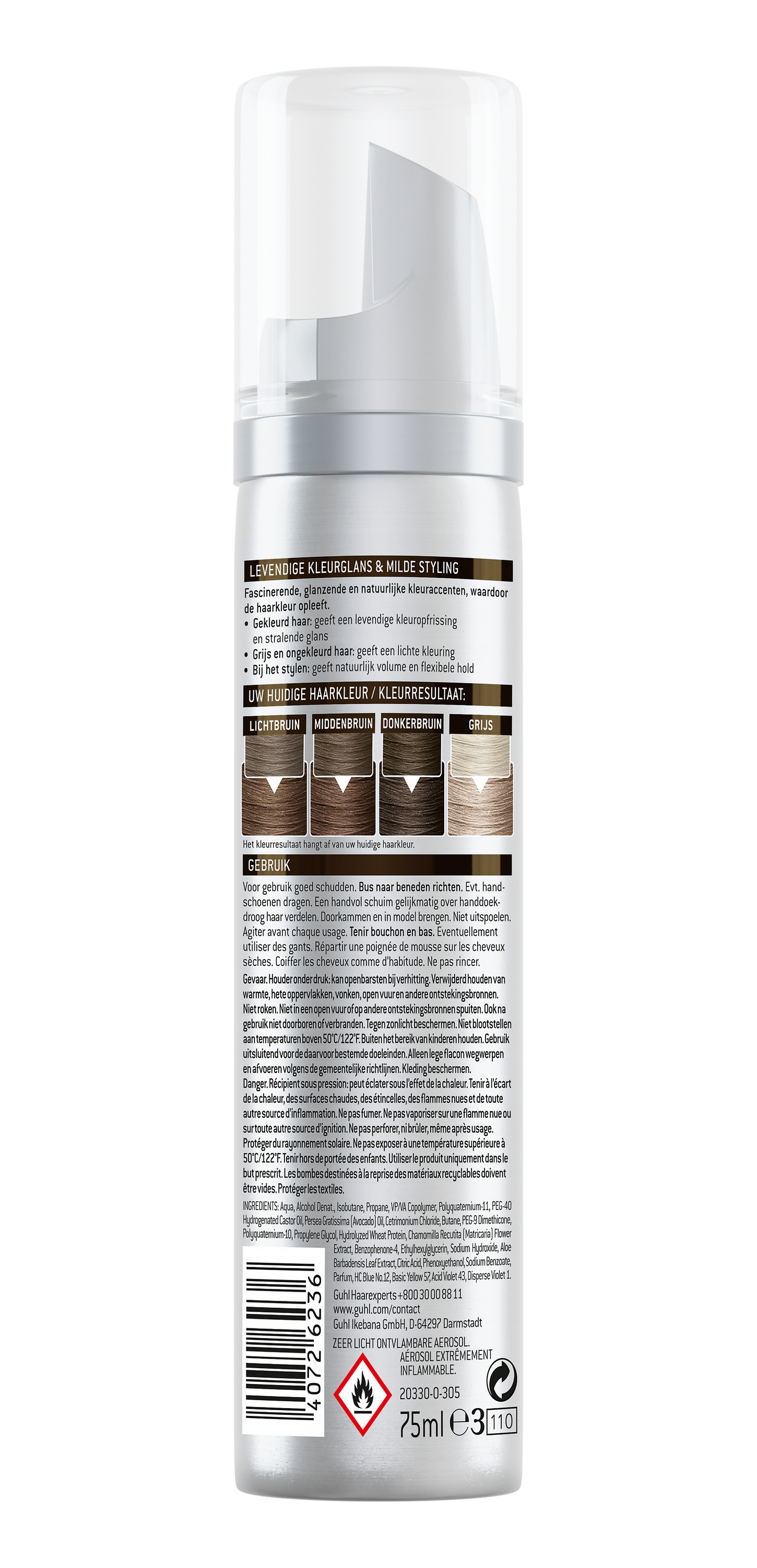 Guhl Color forming mousse 30 donkerbruin  75.00 Milliliter