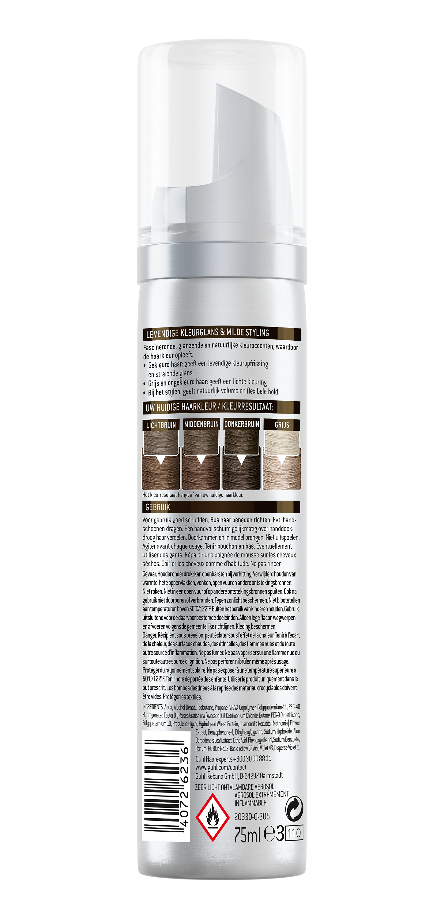 Guhl Color forming mousse 30 donkerbruin  75.00 Milliliter