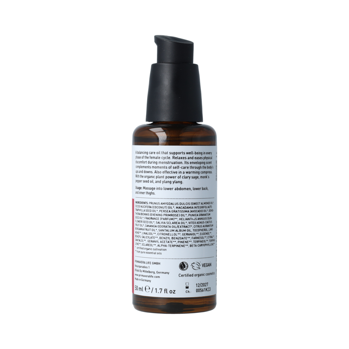 Primavera Menstrual Cycle relief oil 50.00 Milliliter