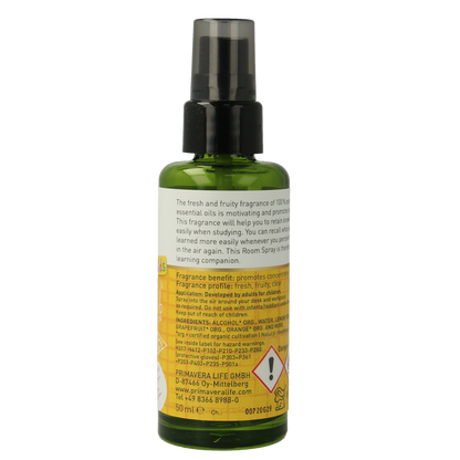 Primavera Organic roomspray focus & learn bio 50.00 Milliliter