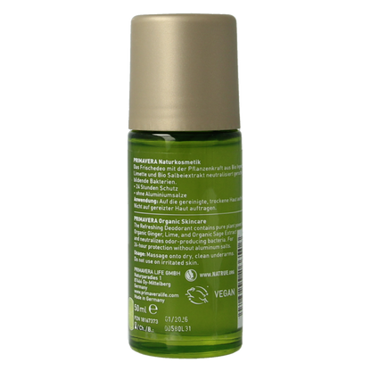 Primavera Deodorant pure joy refreshing 50 Milliliter