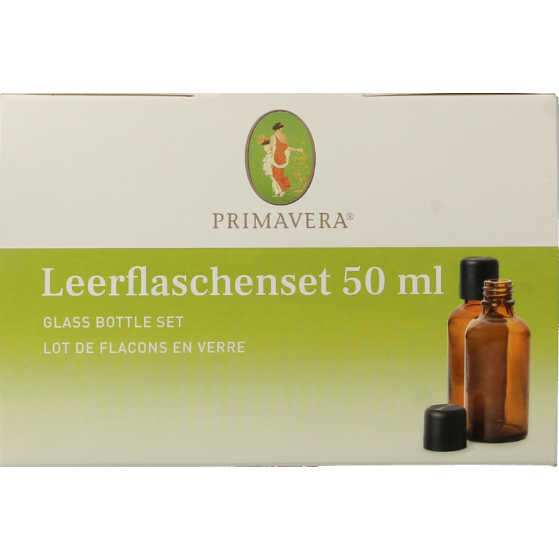 Primavera Lege flessen set 6x50ml schenkdop bruin glas 1 Set