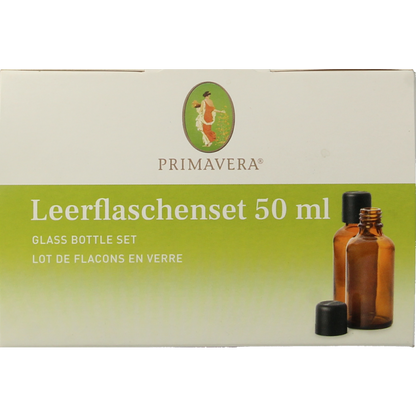 Primavera Lege flessen set 6x50ml schenkdop bruin glas 1 Set