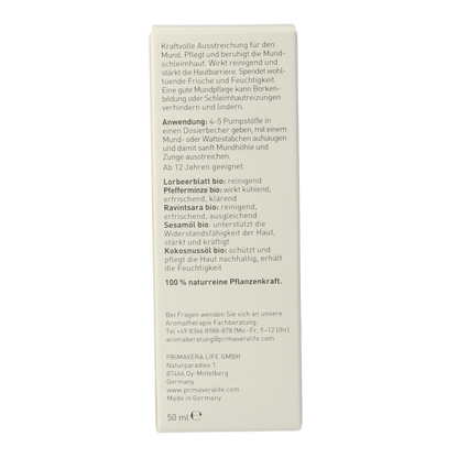 Primavera Mondverzorgingsolie bio 50 Milliliter