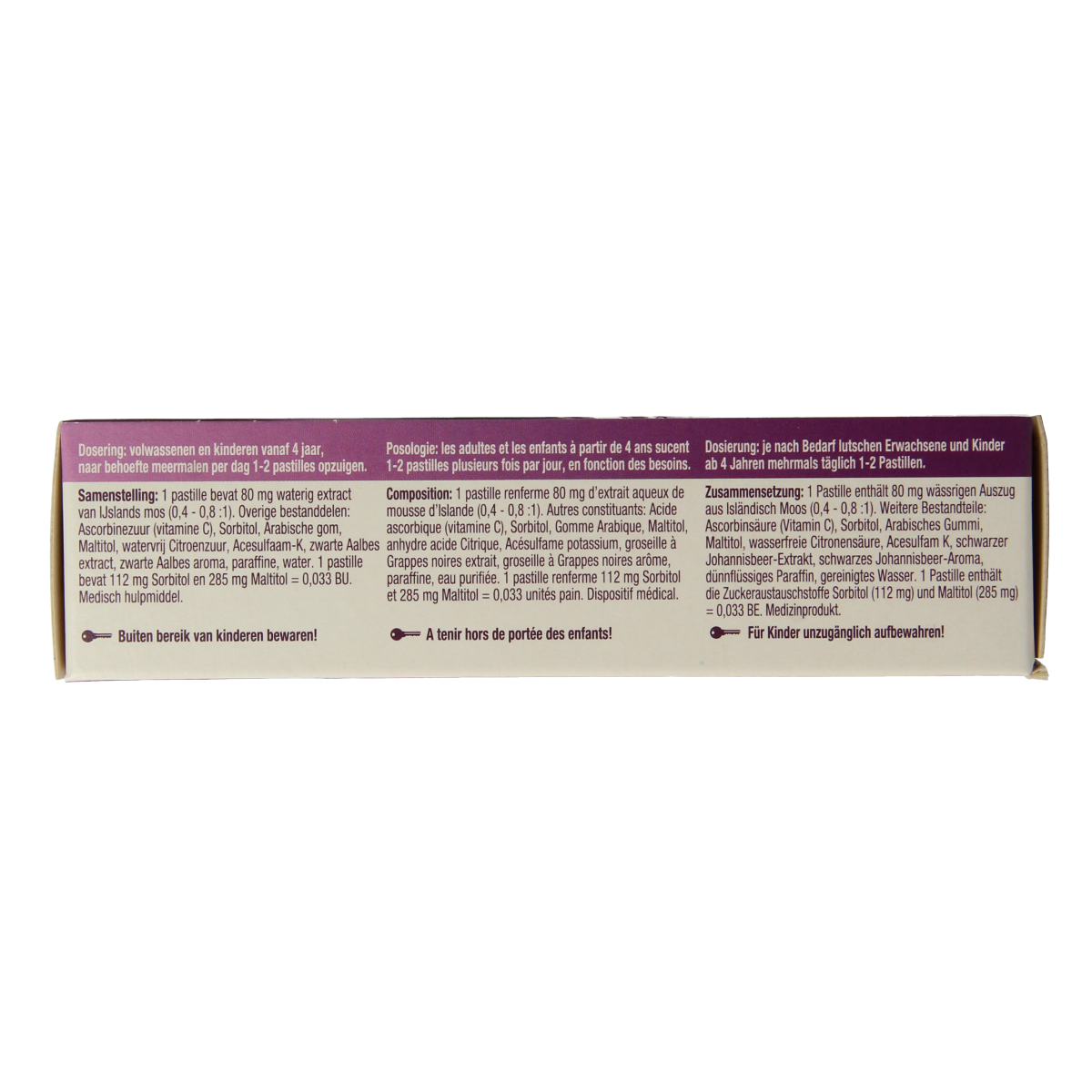 Isla Cassis keelpastille 60.00 Pastilles