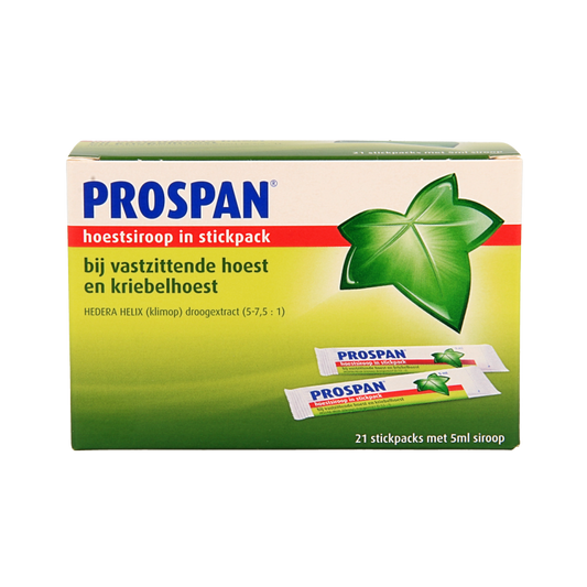 Prospan Hedera helix stickpack 5 ml 21 Stuks