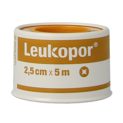 Leukopor Hechtpleister 5m x 2.50cm 1.00 Stuks