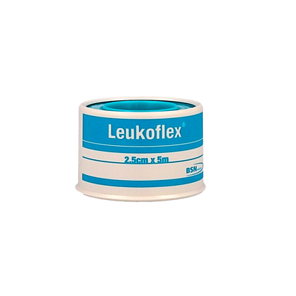 Leukoflex Hechtpleister 5m x 2.50cm 1.00 Stuks