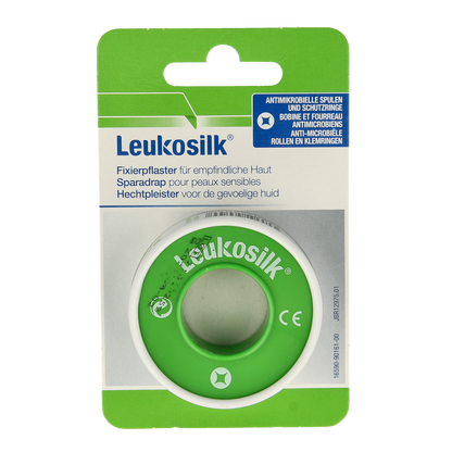 Leukosilk Hechtpleister 1.25cm hangend 1.00 Stuks