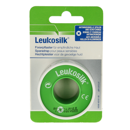 Leukosilk Hechtpleister eurolock 5m x 2.50cm 1 Stuks