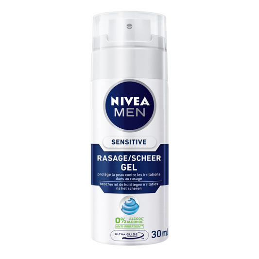 Nivea Men sensitive scheergel mini 30 Milliliter