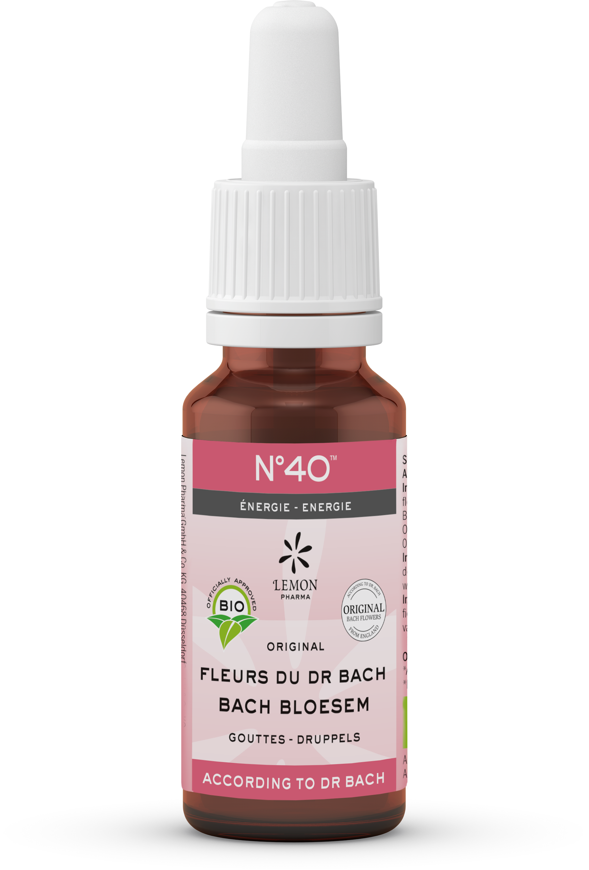 Bach Bloesem Bach bloesems mengeling 40 energie bio  20 Milliliter