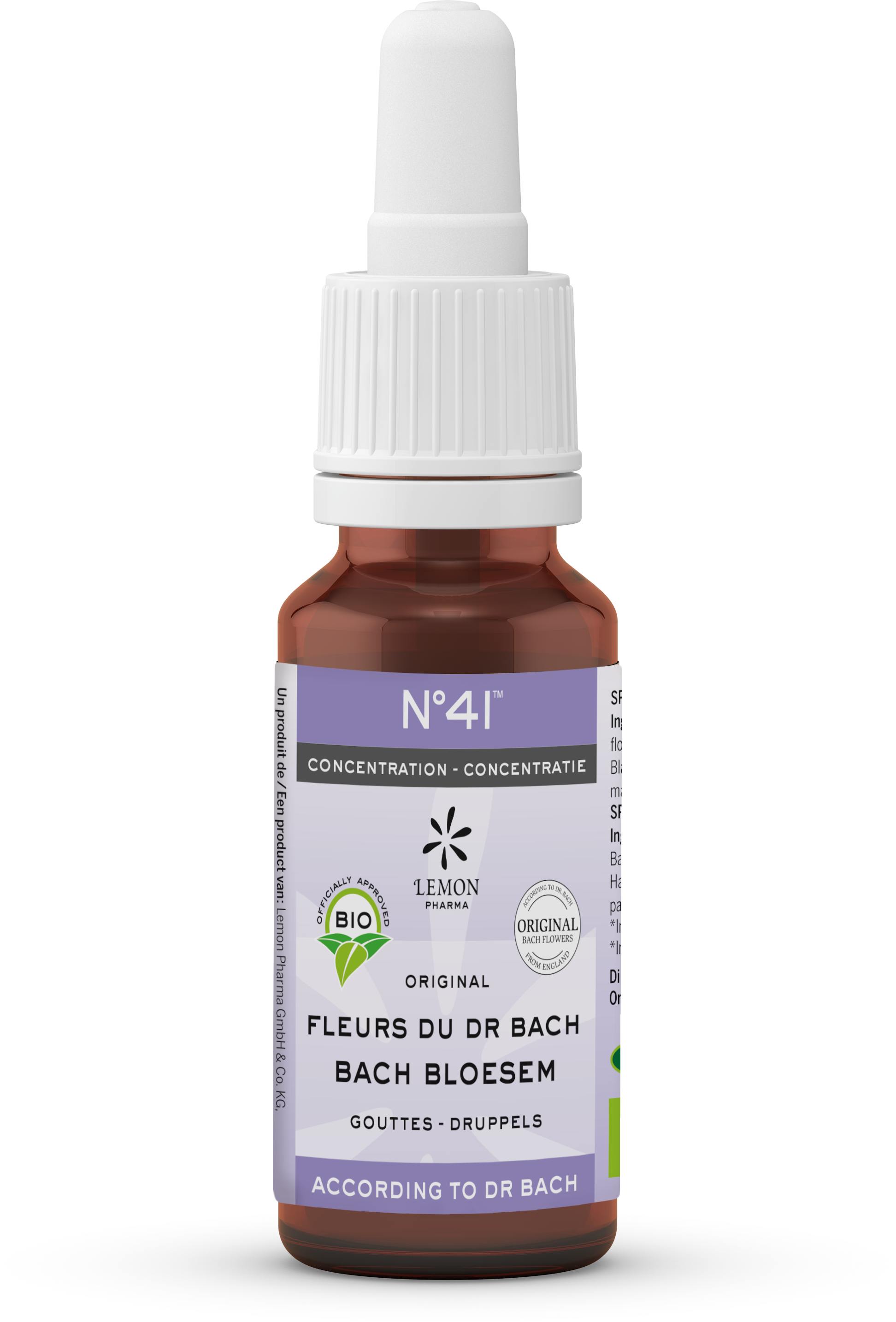 Bach Bloesem Bach bloesems mengeling 41 concentratie bio  20 Milliliter