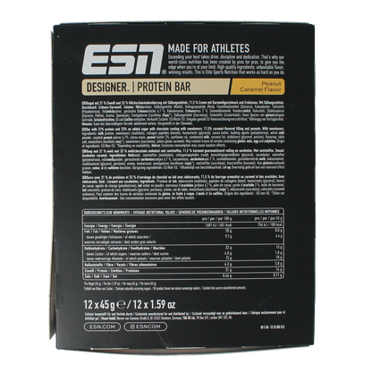 ESN Peanut caramel bar 45g 12.00 Stuks