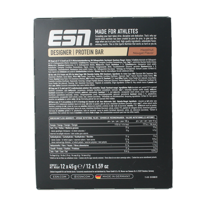 ESN Hazelnut nougat bar 45g 12.00 Stuks