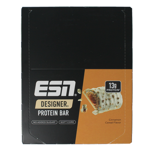 ESN Cinnamon cereal bar 45g 12.00 Stuks