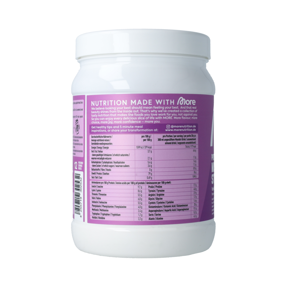 More Nutrition More Protein Milkshake Style Vanilla Ice Cream 360.00 Gram