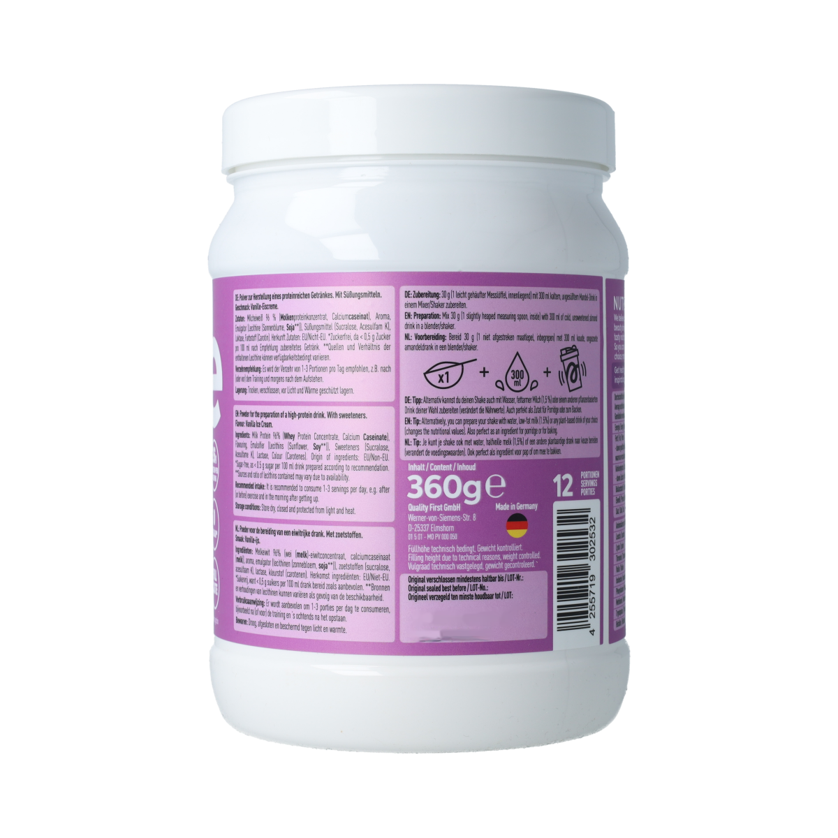 More Nutrition More Protein Milkshake Style Vanilla Ice Cream 360.00 Gram