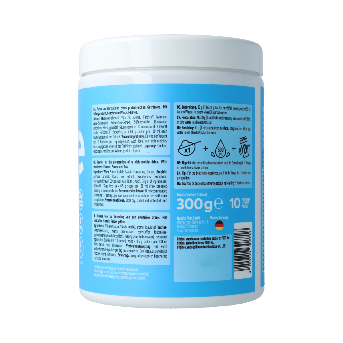 More Nutrition More Clear Iced Tea Style Peach 300.00 Gram