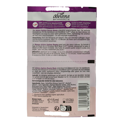 Alviana Ageless beauty mask 2 x 7.5 ml 15 Milliliter