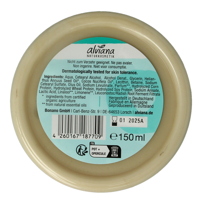 Alviana Haarmasker 3-in-1 met kokosolie 150 Milliliter