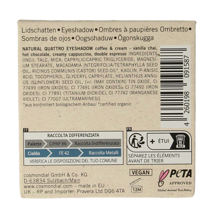 Benecos natural beauty Benecos - Oogschaduw Quatro Coffee 1.00 Set