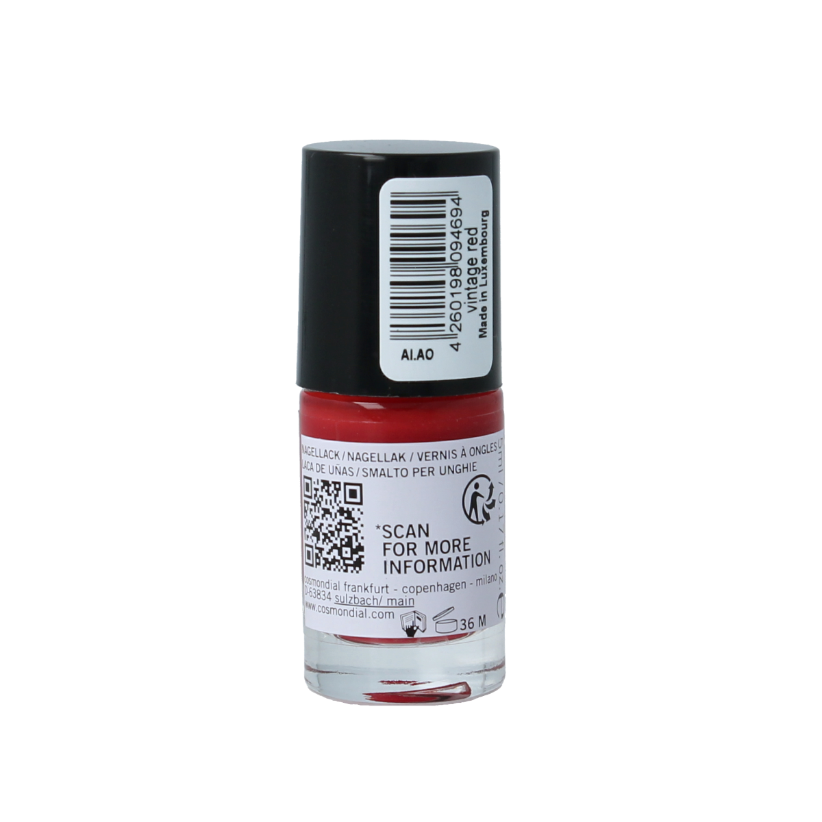 Benecos natural beauty Vegan nail polish vintage red 20-free plantbased 5.00 Milliliter
