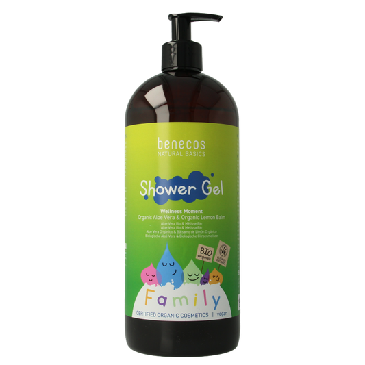 Benecos natural beauty Natural shower gel family size wellness moment 950 Milliliter