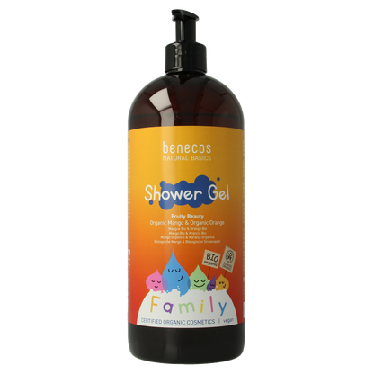 Benecos natural beauty Natural shower gel family size fruity beauty 950 Milliliter