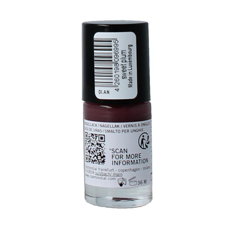 Benecos natural beauty Vegan nail polish sweet plum 20-free plantbased 5 Milliliter