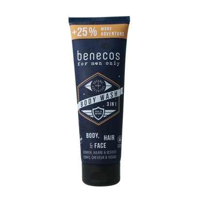 Benecos natural beauty Bio for men only body, hair & face wash 250.00 Milliliter