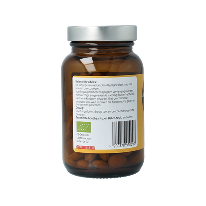 Hanoju Kurkumapoeder + piperine 500mg bio 150.00 Tabletten