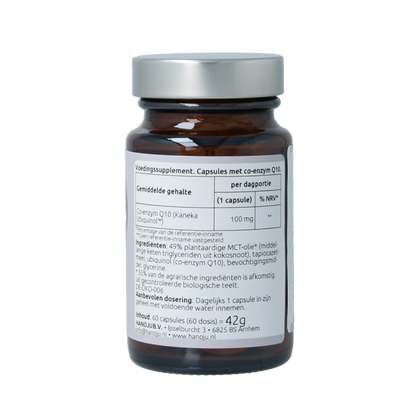 Hanoju Ubiquinol kaneka actief & vegan 60 Capsules