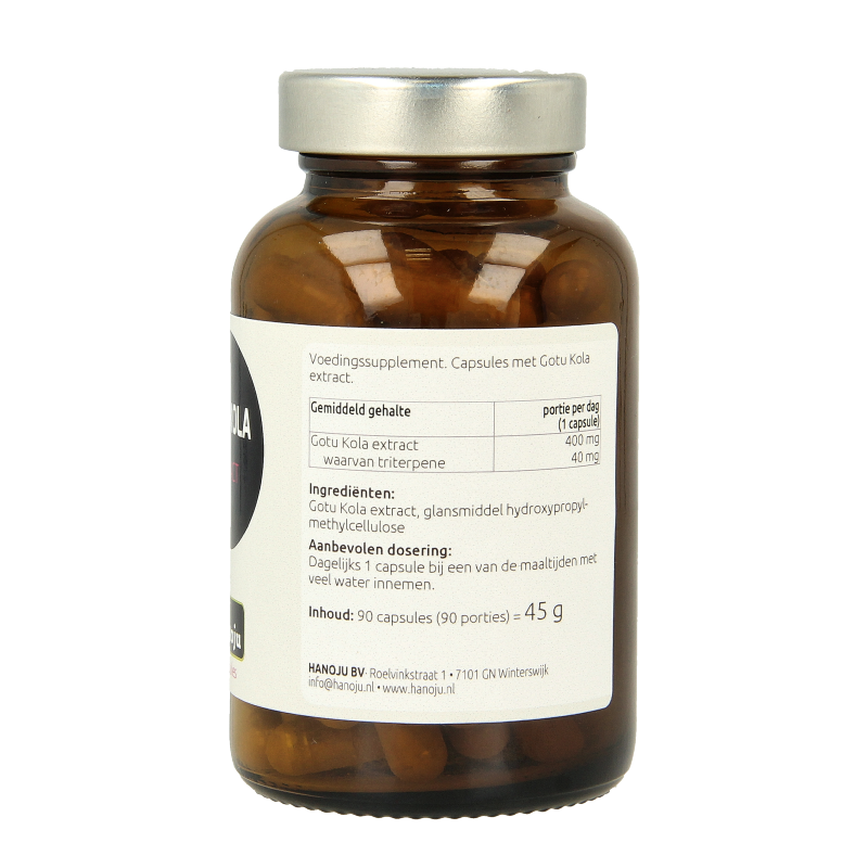 Hanoju Gotu kola extract 400mg 90 Capsules