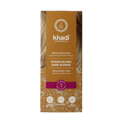 Khadi Haarkleur dark blond 100 Gram