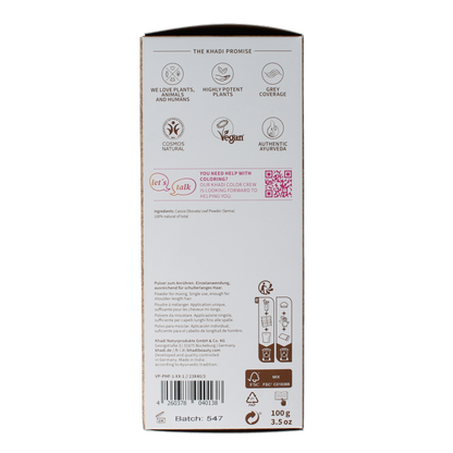 Khadi Haarkleur senna/cassia natural 100 Gram