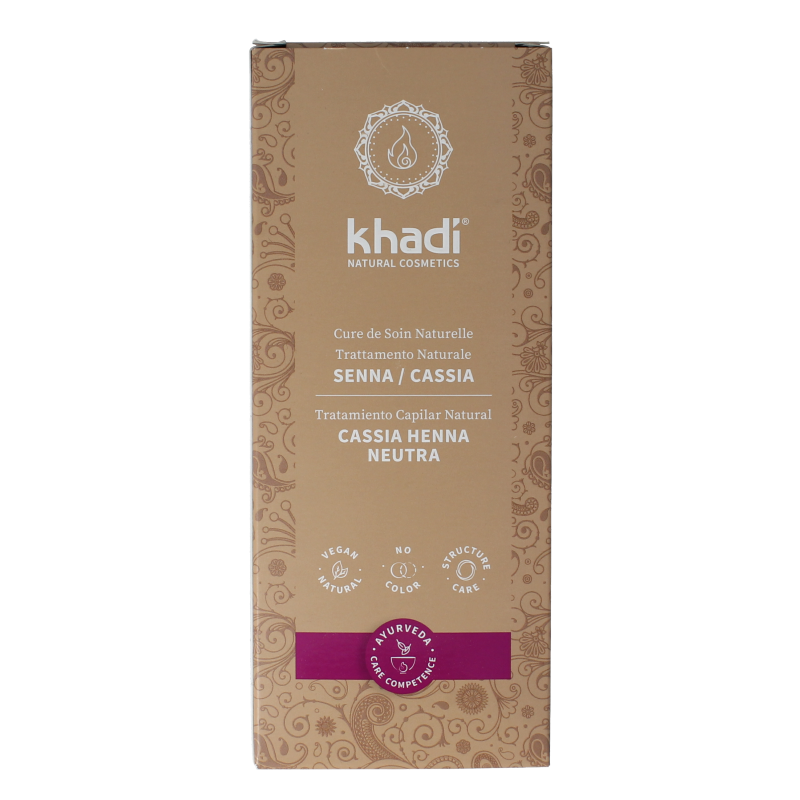 Khadi Haarkleur senna/cassia natural 100 Gram