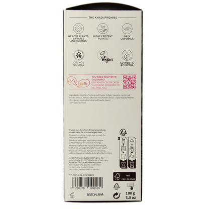 Khadi Haarkleur dark brown 100 Gram