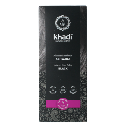 Khadi Haarkleur black 100 Gram