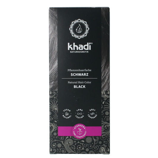 Khadi Haarkleur black 100 Gram