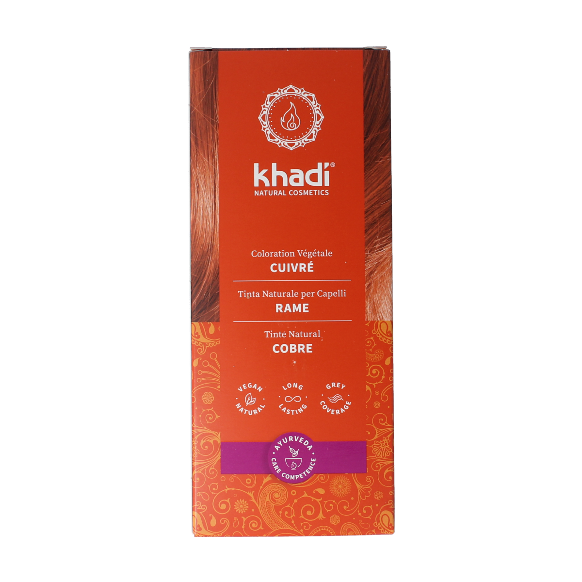 Khadi Haarkleur copper 100.00 Gram