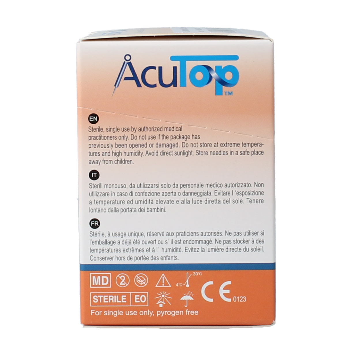 AcuTop KJ-T dry needle naald 0.25 x 25mm 100.00 Stuks