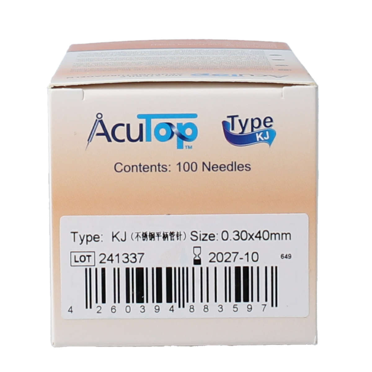 AcuTop KJ-T dry needle naald 0.30 x 40mm 100.00 Stuks