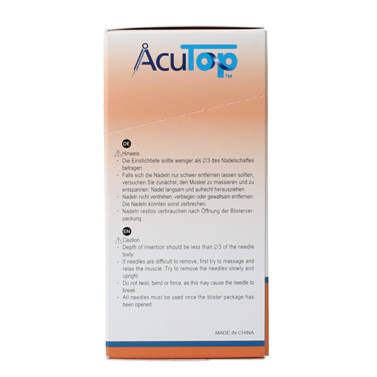 AcuTop KJ-T dry needle naald 0.30 x 40mm 100.00 Stuks
