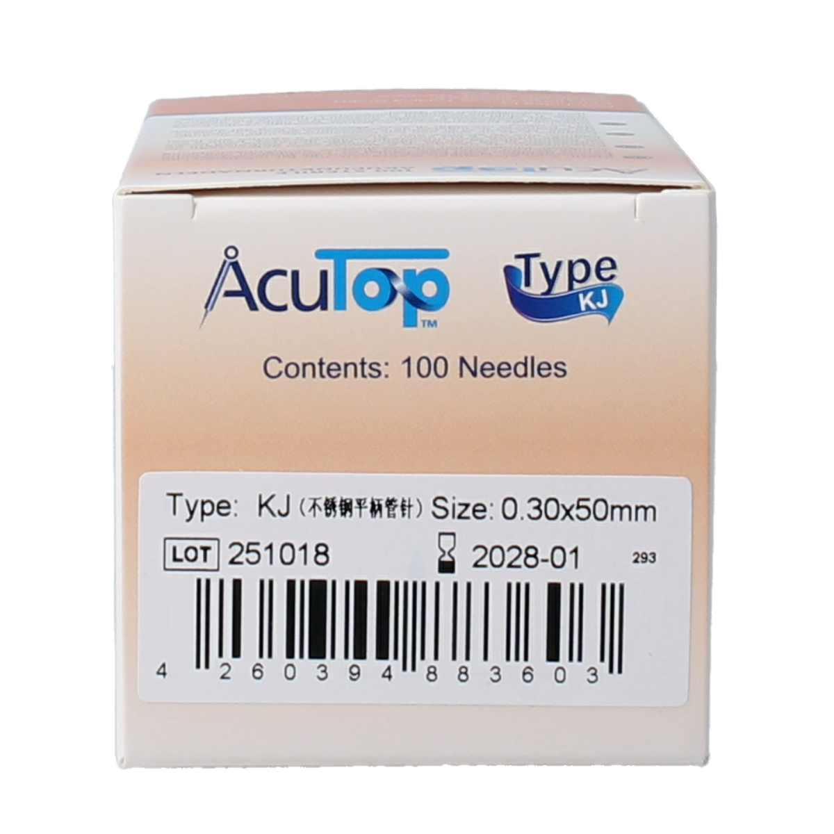 AcuTop KJ-T dry needle naald 0.30 x 50mm 100.00 Stuks