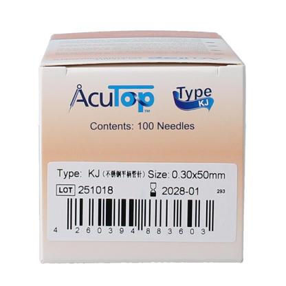 AcuTop KJ-T dry needle naald 0.30 x 50mm 100.00 Stuks